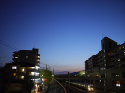 西の空